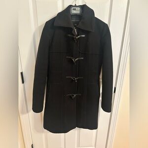 Banana Republic black wool coat
Size small 
Very warm